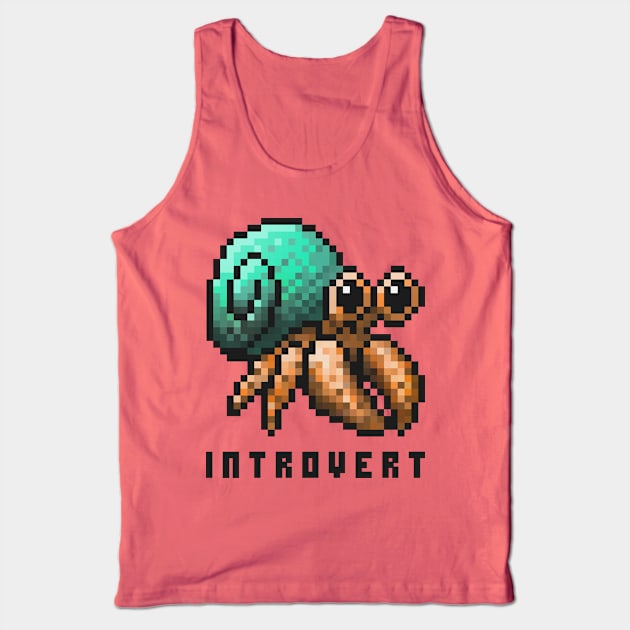 Introvert-Crab Tank Top by StickSicky